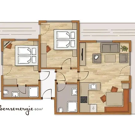 בית נופש In Het Bio-houten 